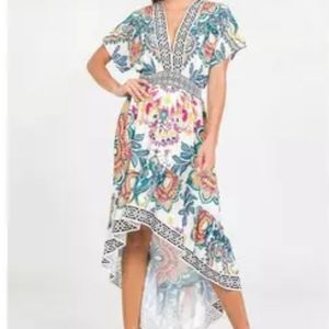 FLYING Tomatoes High Low Flowy Sexy Fun Spring Dress Size L